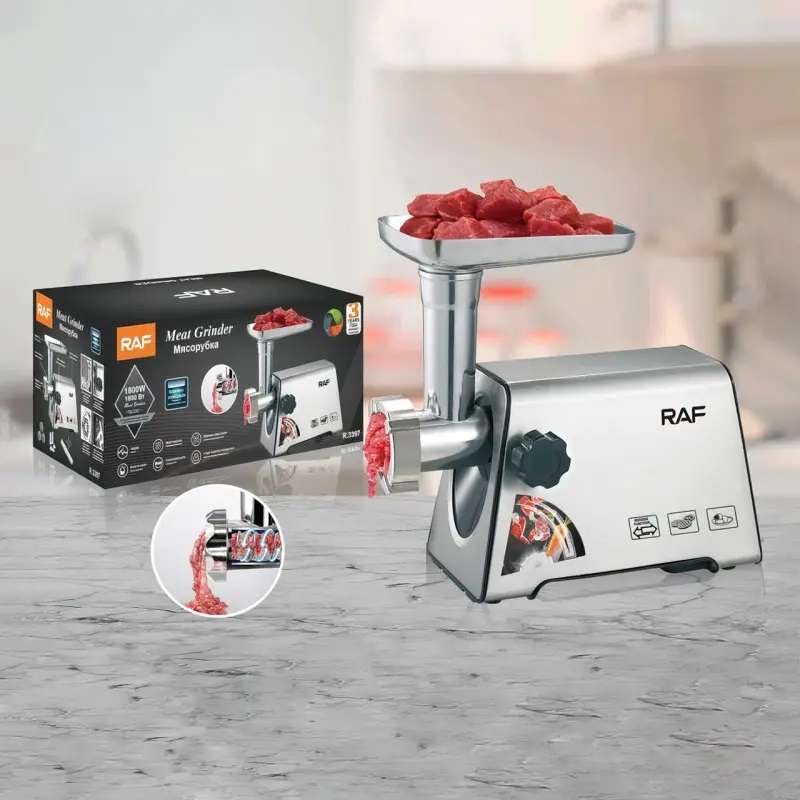 RAF R.3397 Electric Meat Grinder Sausage Filling Meat Machine 1800W