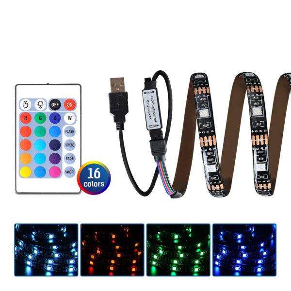 AB-Z807 USB 5V RGB 5050 LED Strip 2m
