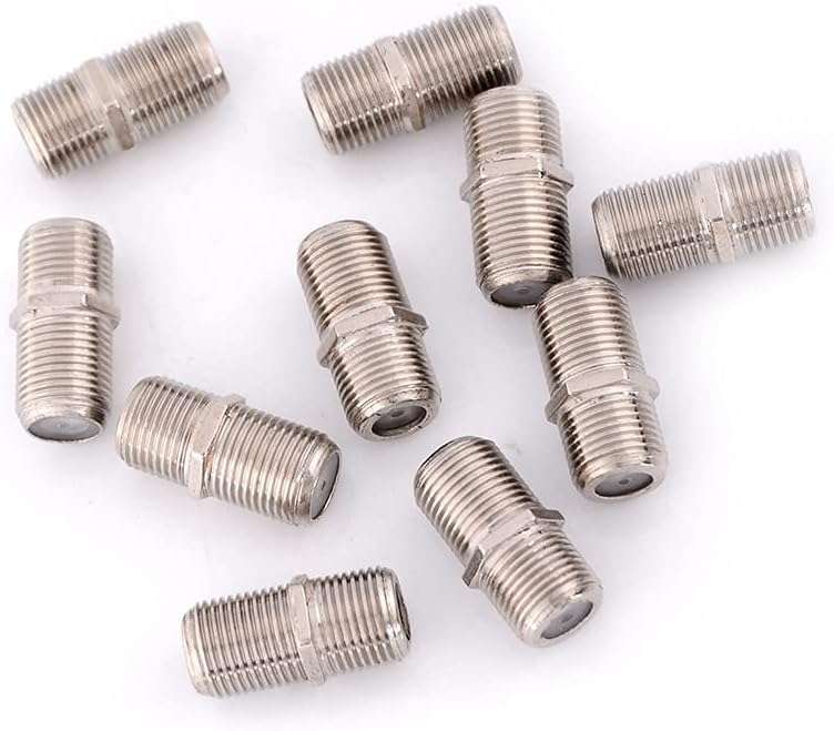 100PCS F Type Coupler Adapter Connector Female