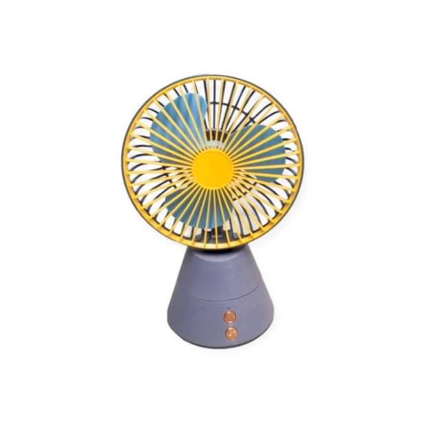 PM-018 Oscillating USB Rechargeable Table Fan with LED Light
