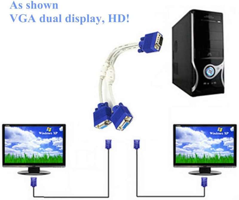 XF0560  VGA 1 To 2 Splitter Adapter Cable