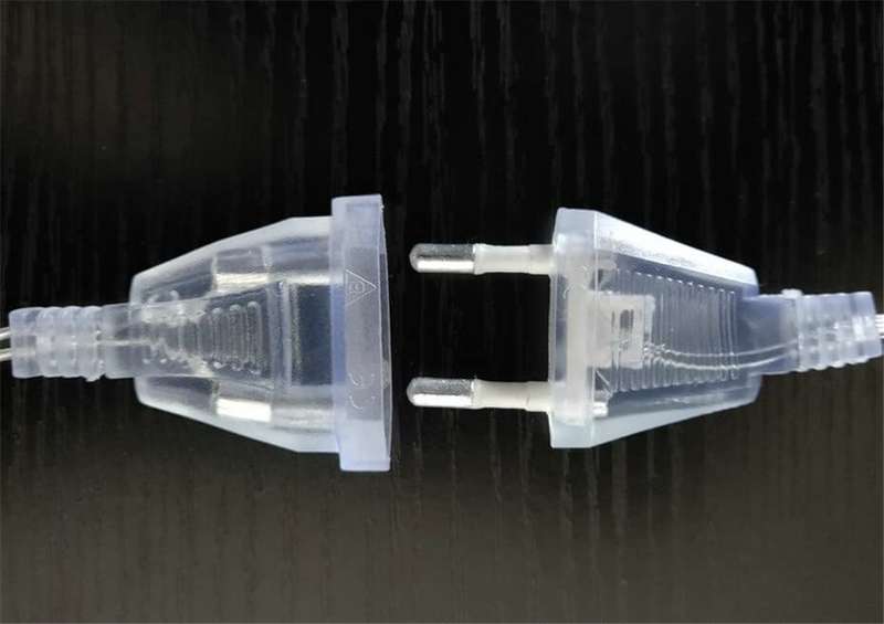 ZYF-100 LED Fairy Curtain Light with Tail Plug Extension Warm White 6×0.52m