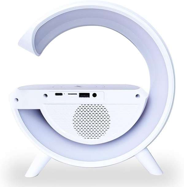 BT-3401 LED Wireless Charger With Bluetooth Speaker And Alarm Clock