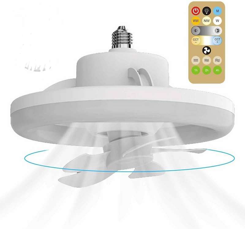 JG20375007 LED Ceiling Fan With Remote Control 360? Rotating E27 Base 30W