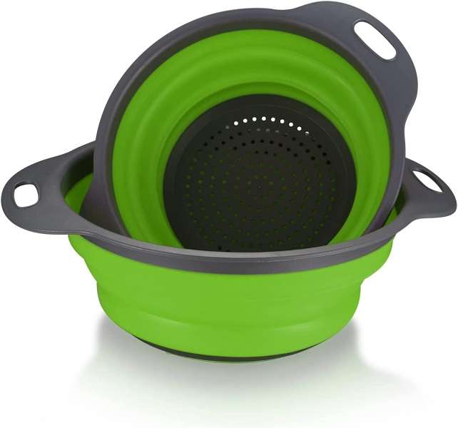 J08 Collapsible Strainer Baskets 2pcs