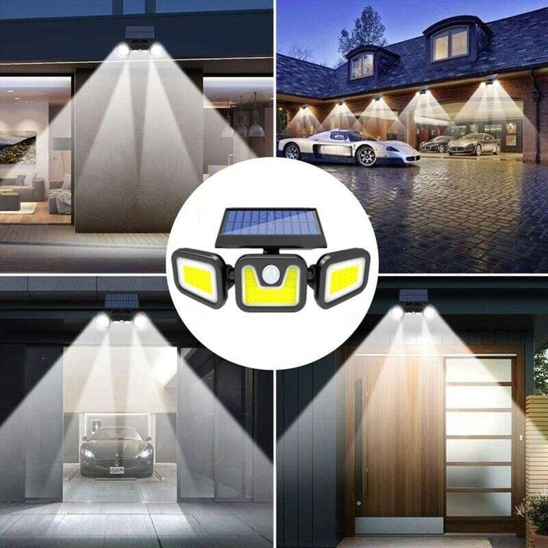 FA-1725B Split Solar Powered COB Wall Light 2400Mah Battery With Motion Sensor