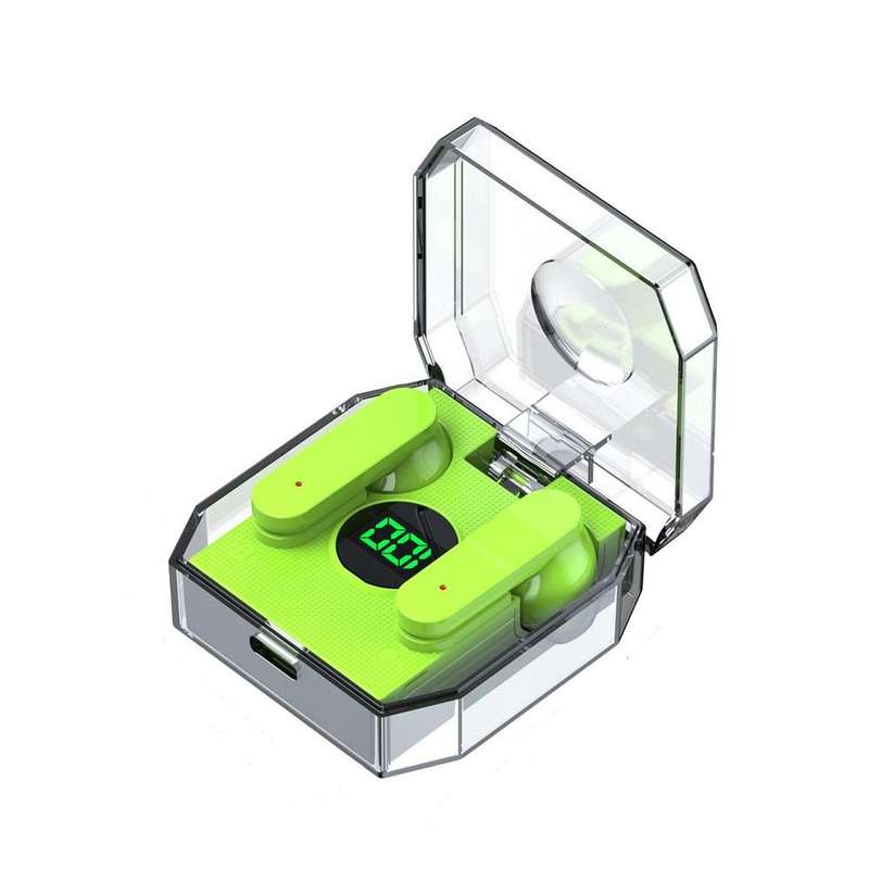 Air12Pro Wireless Bluetooth 5.1 TWS Earphone for Iphone 12Pro Transparent Case