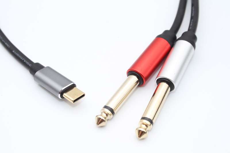 SE-LT21 TYPE-C TO 6.35*2P Cable 1.5M