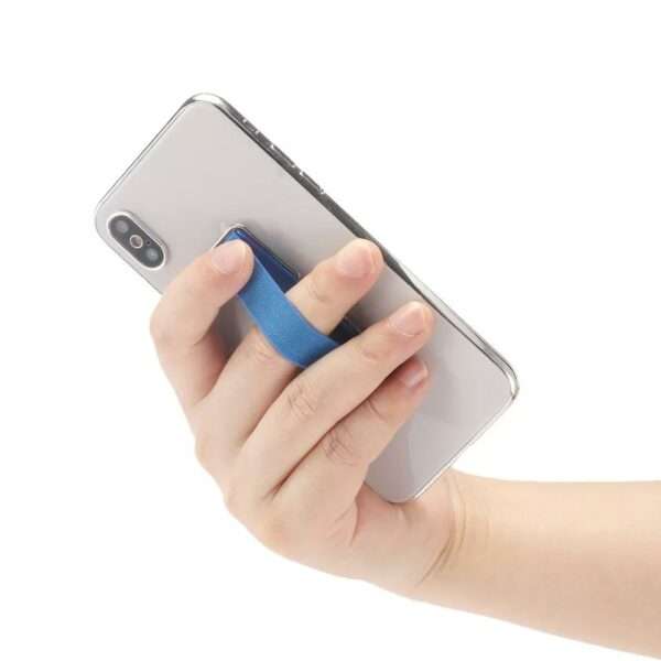 015 Universal Phone Holder Mount Finger Grip Elastic Band Strap With Stand For Smartphone Kickstand
