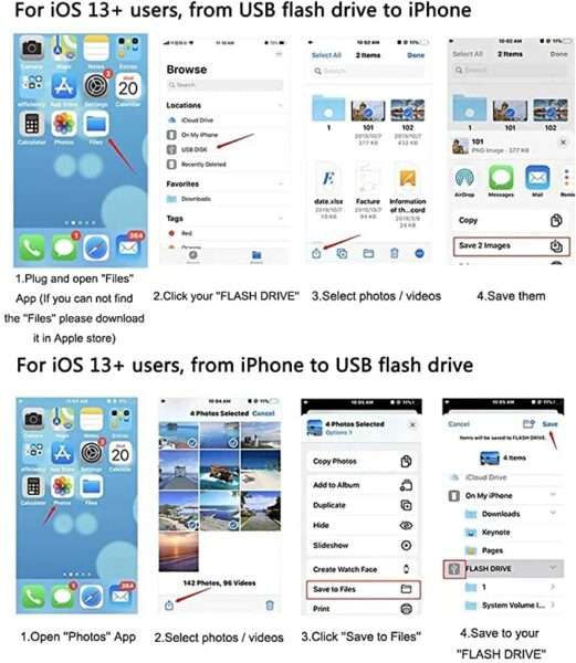 SE-TQ01 IOS To Female USB OTG Flash Drive
