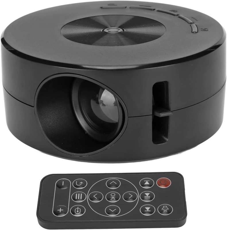 YT200 Mini LED Projector Wire Mirroring Function Loudspeaker Contrast-3000:1