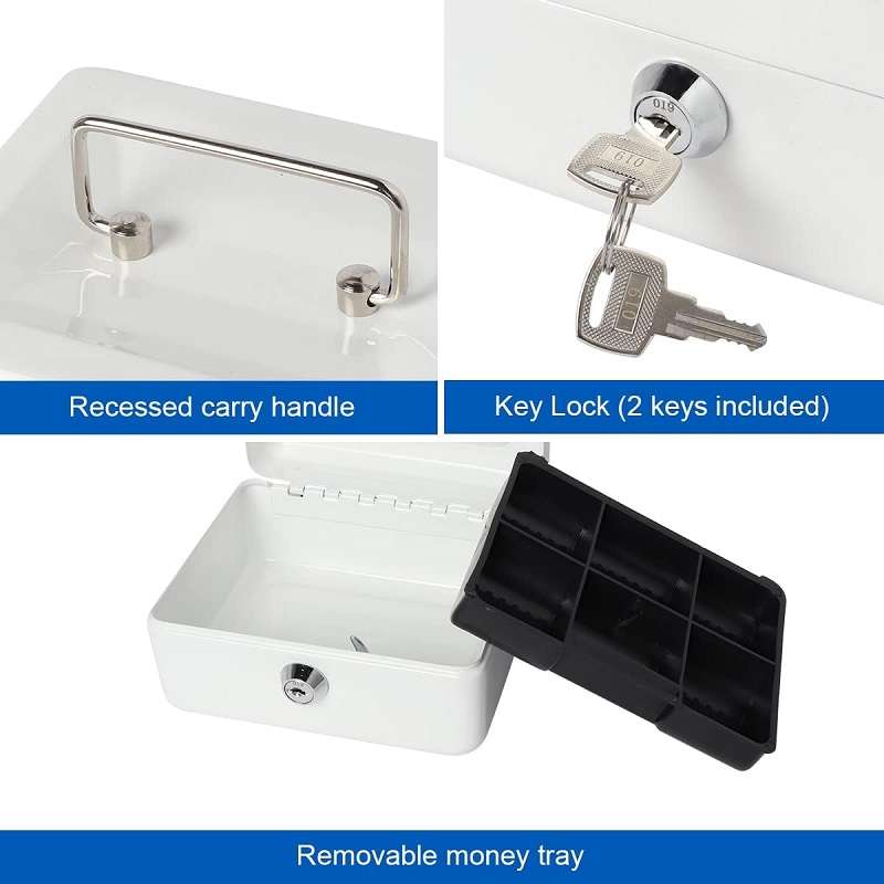XF0728 Lockable Petty Cash Box 10