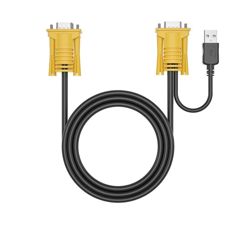 XF0178  2 In 1 USB VGA KVM Cable 1.2M