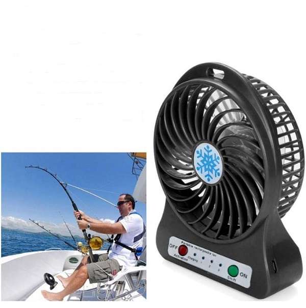 SE-F001 Rechargeable Mini Fan With LED light 1200Mah