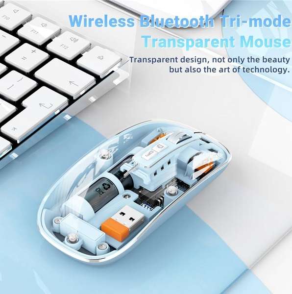 Aerbes AB-DN26 Transparent Wireless Rechargeable Mouse
