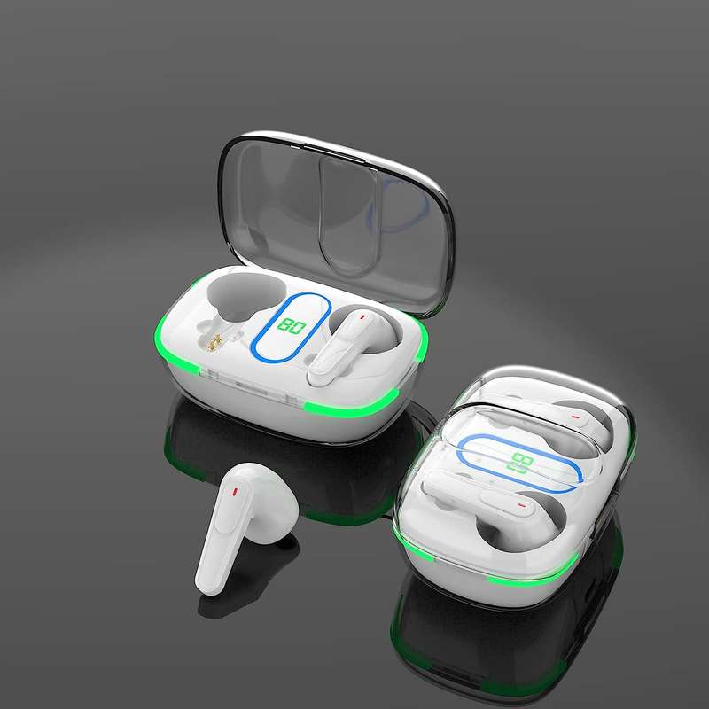 Treqa BT-34 TWS Bluetooth Headset With Transparent Case