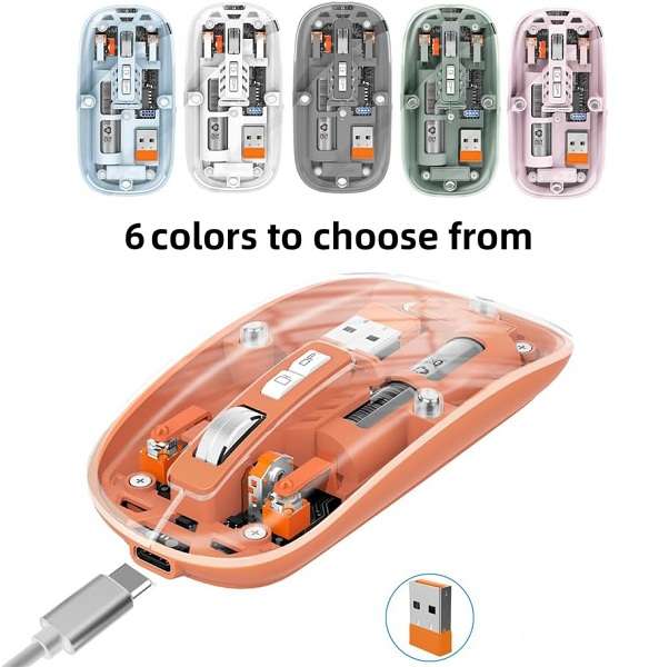 Aerbes AB-DN26 Transparent Wireless Rechargeable Mouse