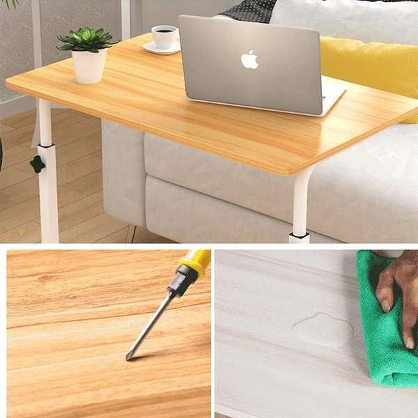 WS6040 Adjustable Height Trolley Bedside Laptop Table