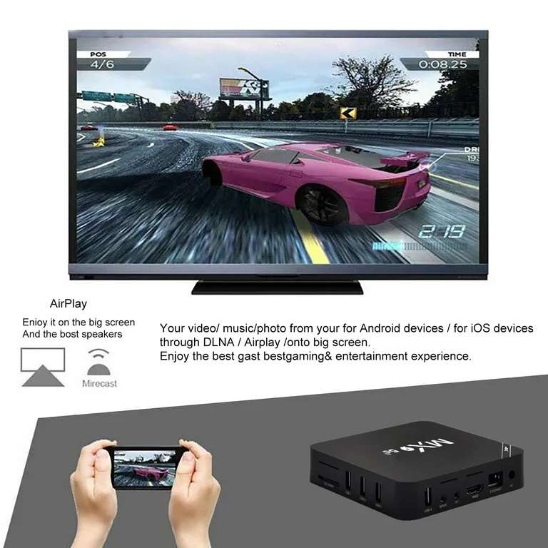 MX9 Andorid 13.1 4K TV Box 4GB + 64GB