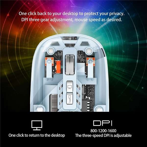 Aerbes AB-DN26 Transparent Wireless Rechargeable Mouse