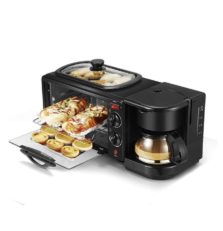 RAF R.5308B Breakfast Maker 9L With Oven Coffee Maker And Frying Pan 3 In 1