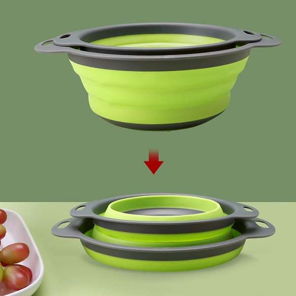 J08 Collapsible Strainer Baskets 2pcs