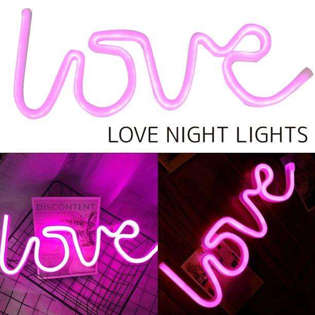 FA-A1 Love Neon Sign Lamp For Wall Decor USB And Battery Operated