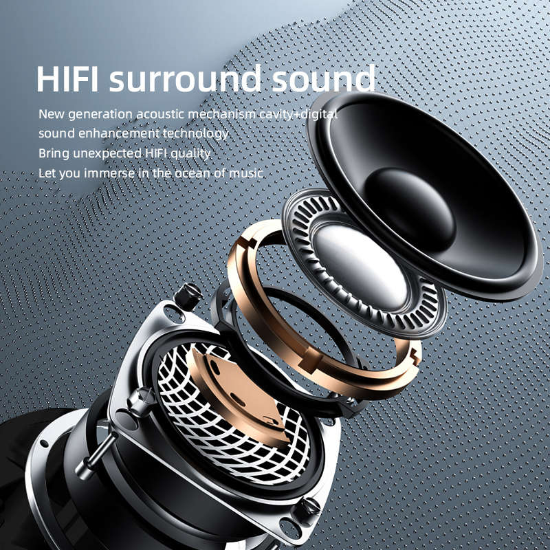 Treqa BT-33 Bluetooth 5.2 Headset with Transparent Cover Available In Black &, White
