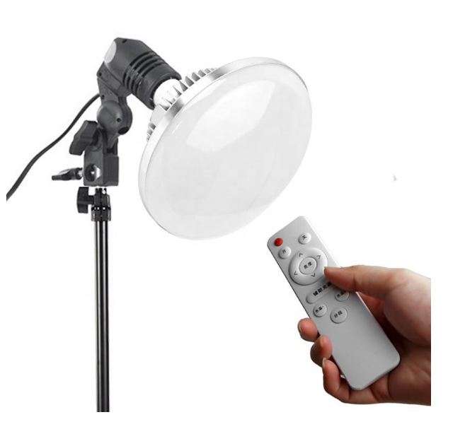 SE-108 Photographic Lighting LED E27 Bulbs With Remote Control Remote 85W