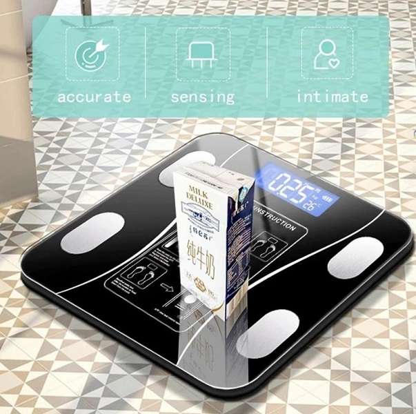183488 Wireless Rechargeable Digital Bathroom Scale OKOK Health App