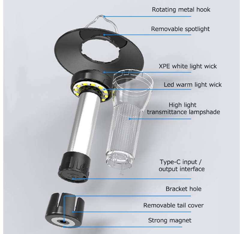 FA-777 USB Rechargeable Camping Light