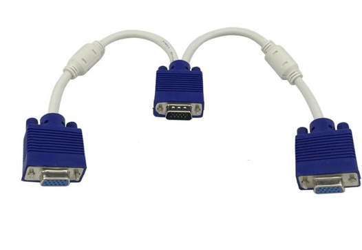 XF0560  VGA 1 To 2 Splitter Adapter Cable
