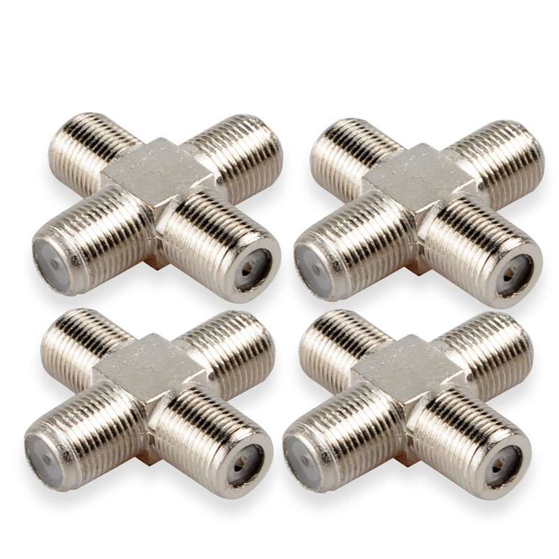 Female to 3 Female Splitter, Coax Coaxial Cable Splitter