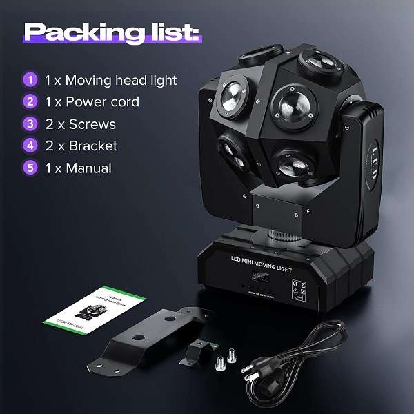 Pemin Plus PM-010 Moving 12 LED Heads Laser Stage Light