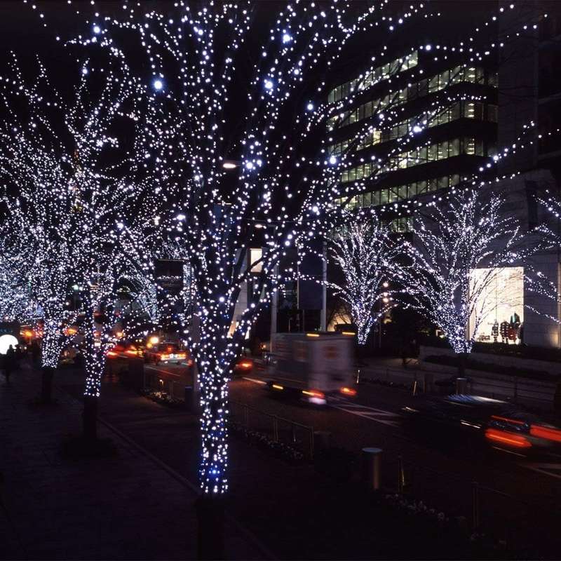 ZYF-D87 LED 20M White Inter-Connecting Black Cable Fairy Light