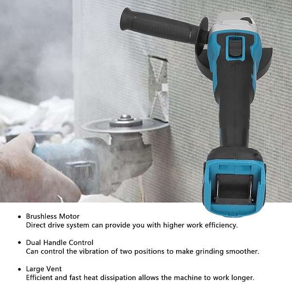 Jiageng JG20375072  Cordless Angle Grinder with 2 x 25V 15000mah Battery
