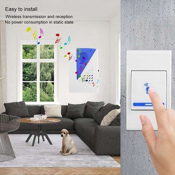 Wolulu AS-50704 Battery Operated Wireless Doorbell