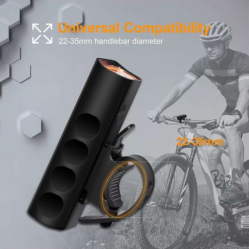 Aerbes AB-ZX19 USB Rechargeable Bicycle Light With 1800Mah Battery