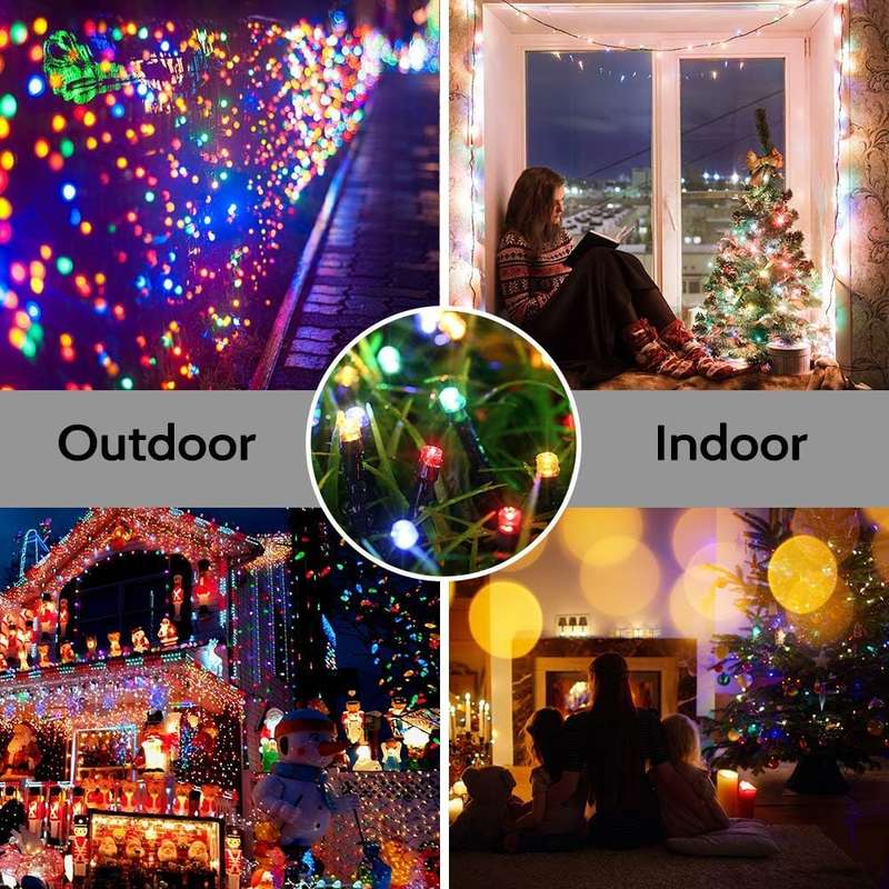 ZYF-D86 RGB 20M LED Inter-Connecting Black Cable Fairy Light