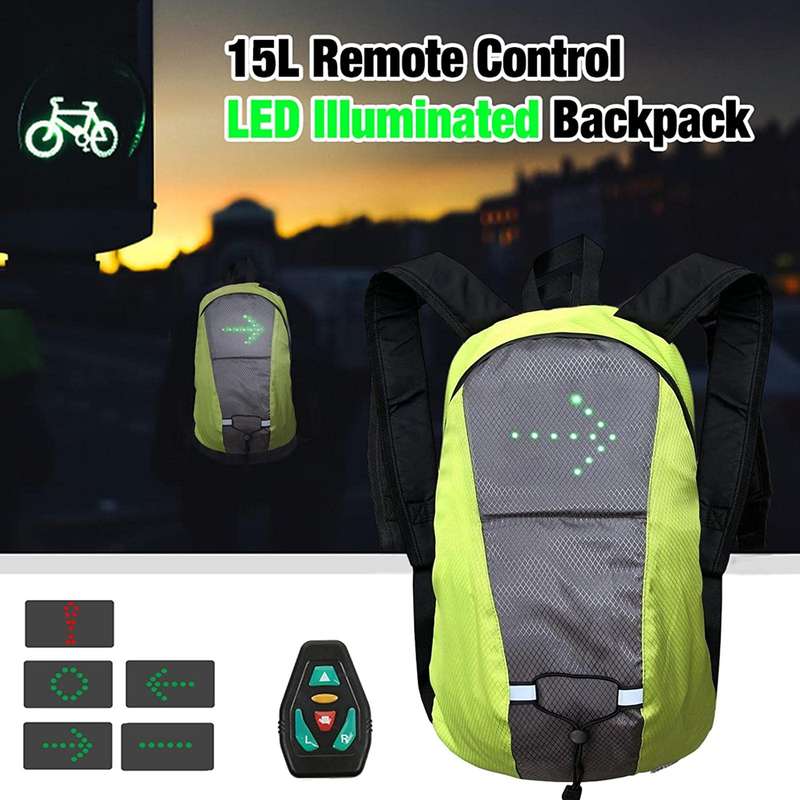 XF0773 15Ltr Reflective Sports Bag With LED Indicator And Remote Control