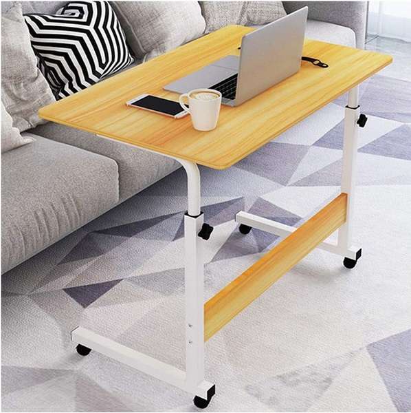 WS6040 Adjustable Height Trolley Bedside Laptop Table