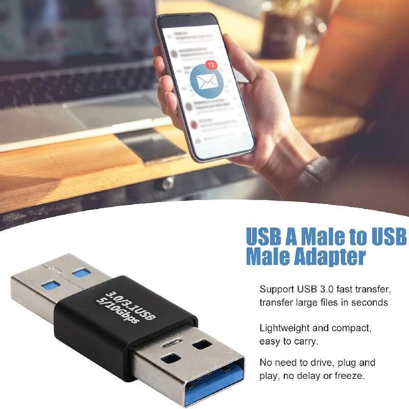 SE-L88 USB 3.0 Male To USB 3.0 Male Adapter Converter 1Piece