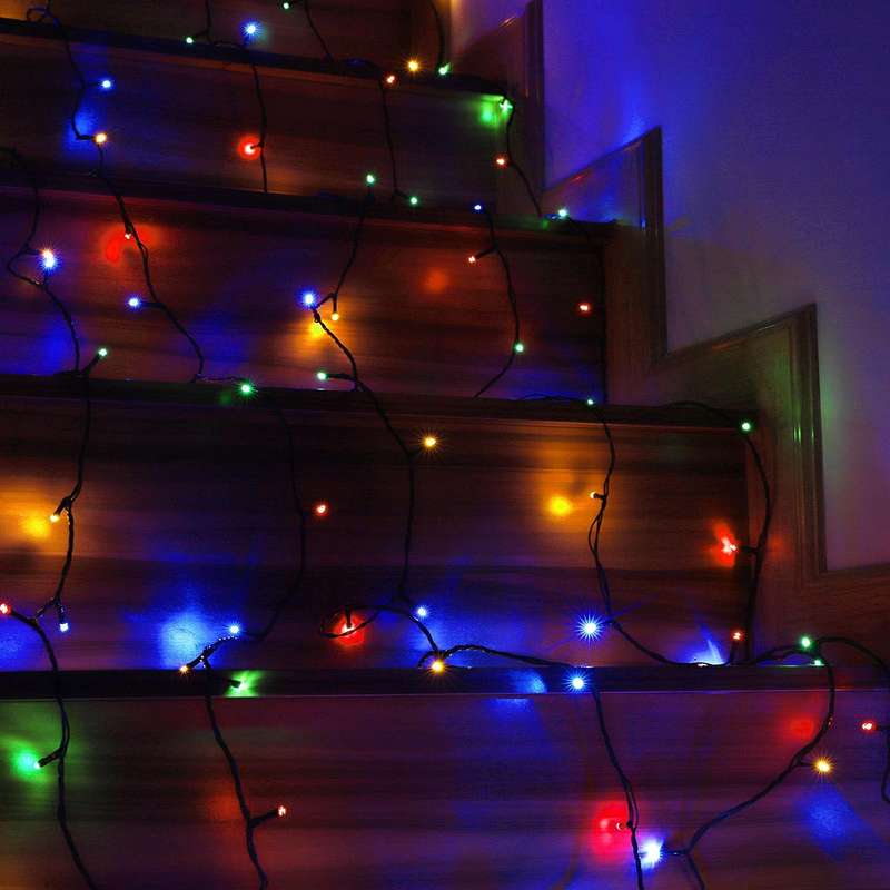 ZYF-D86 RGB 20M LED Inter-Connecting Black Cable Fairy Light
