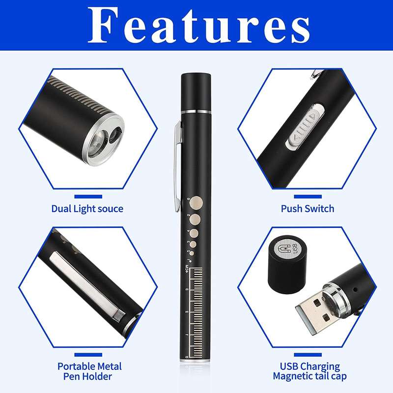 FA-902 Mini USB Rechargeable Flashlight 24PCS