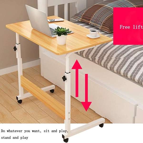 WS6040 Adjustable Height Trolley Bedside Laptop Table