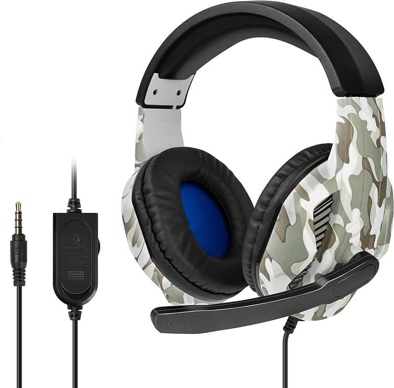 Wolulu AS-51269 Wired Noise Cancelling 3.5mm Gaming Headset With Microphone