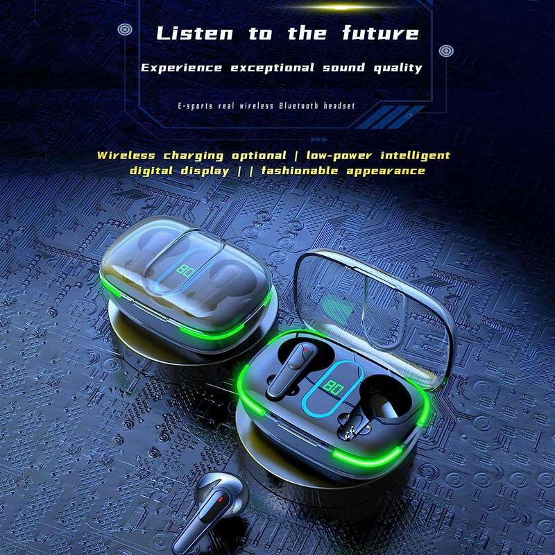 Treqa BT-34 TWS Bluetooth Headset With Transparent Case