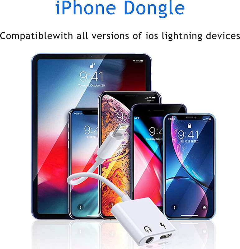 Aerbes AB-S664 2-in-1 ios to ios +3.5mm Adapter Cable