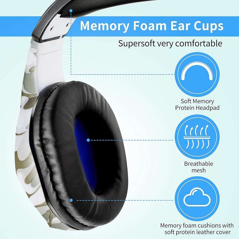 Wolulu AS-51269 Wired Noise Cancelling 3.5mm Gaming Headset With Microphone