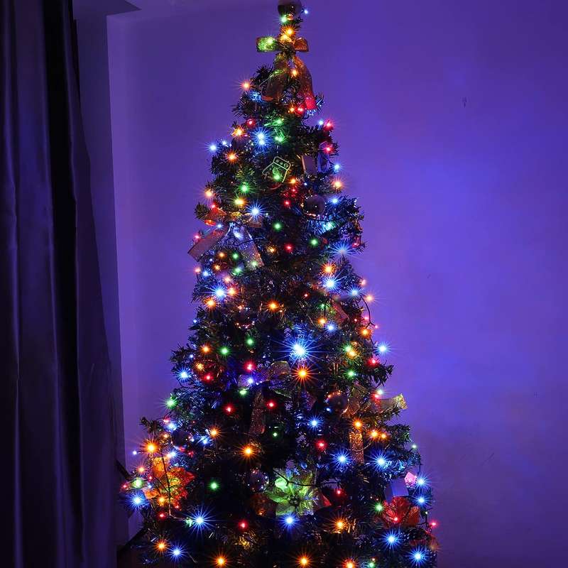 ZYF-D86 RGB 20M LED Inter-Connecting Black Cable Fairy Light